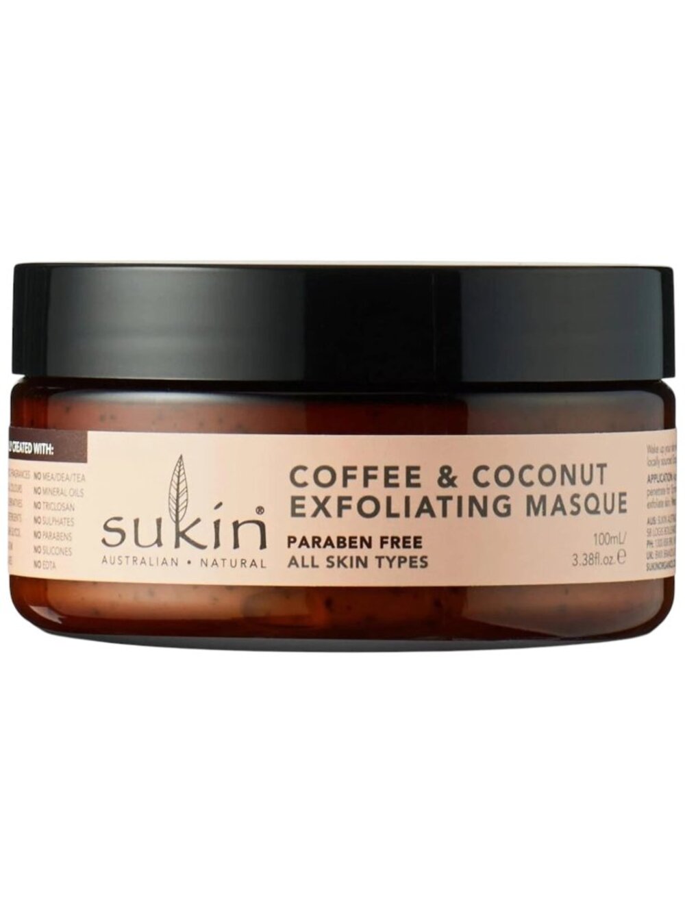 NEW sukin Coffee & Coconut Exfoliating Masque | 100ml